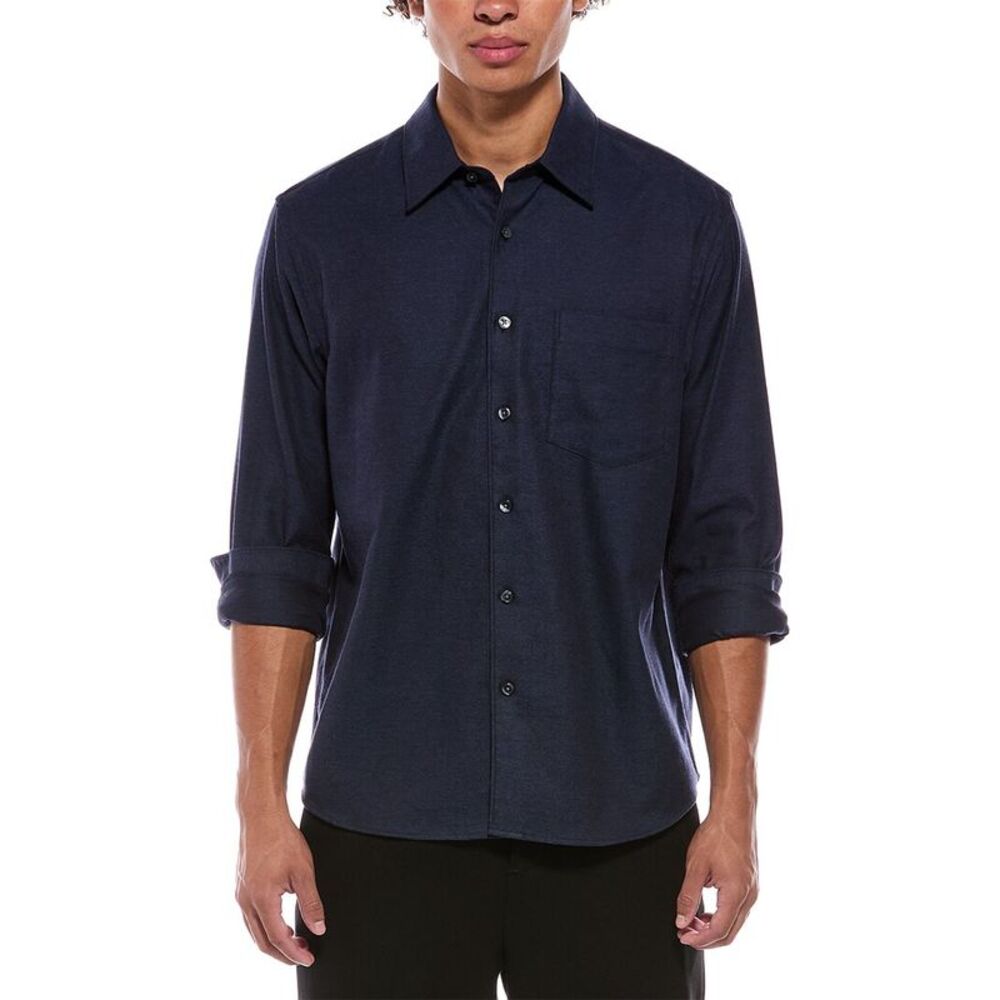 Theory Mens  Weekend Shirt, Blue